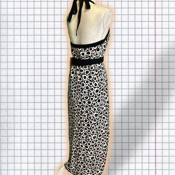 NWT Diane von Furstenberg for Target ‘Halter Tie-Neck Neutral Poppy Dress’ Sz L - Picture 11 of 16